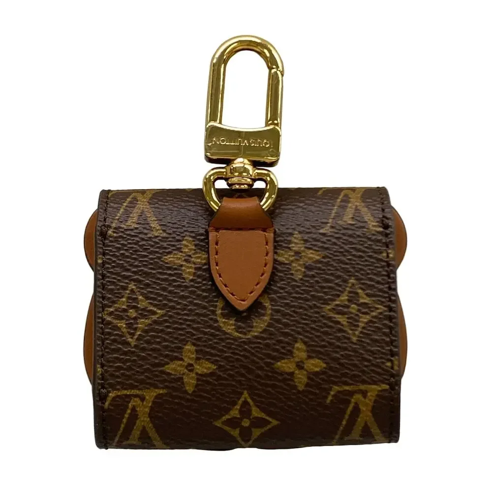 Louis Vuitton Keychain Earphone Pouch LV Bear Monogram Pouch M01361 Brown
